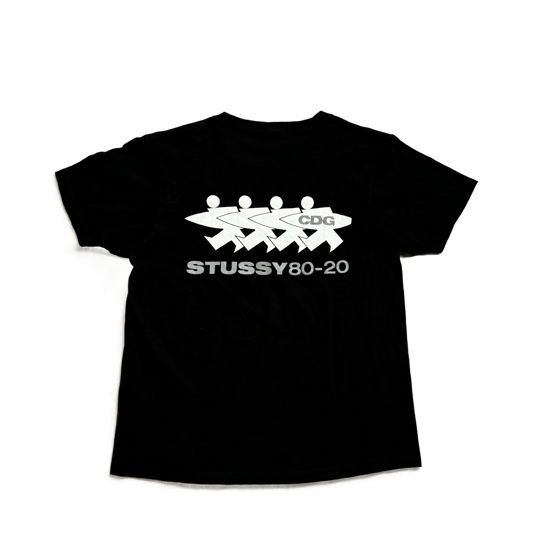 Black Stussy x Comme Des Garçons (CDG) Tee - M