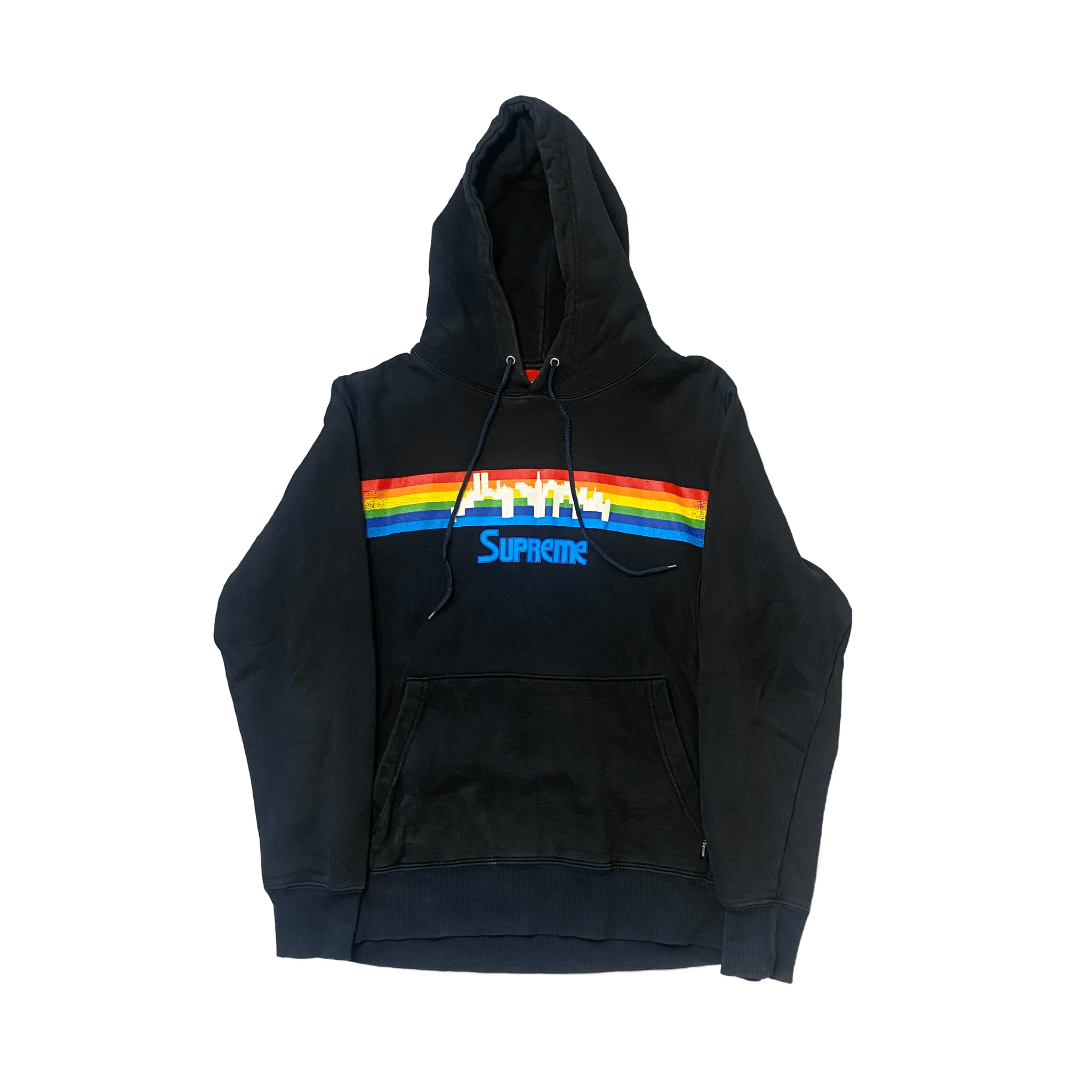 Navy Blue Supreme Hoodie - L