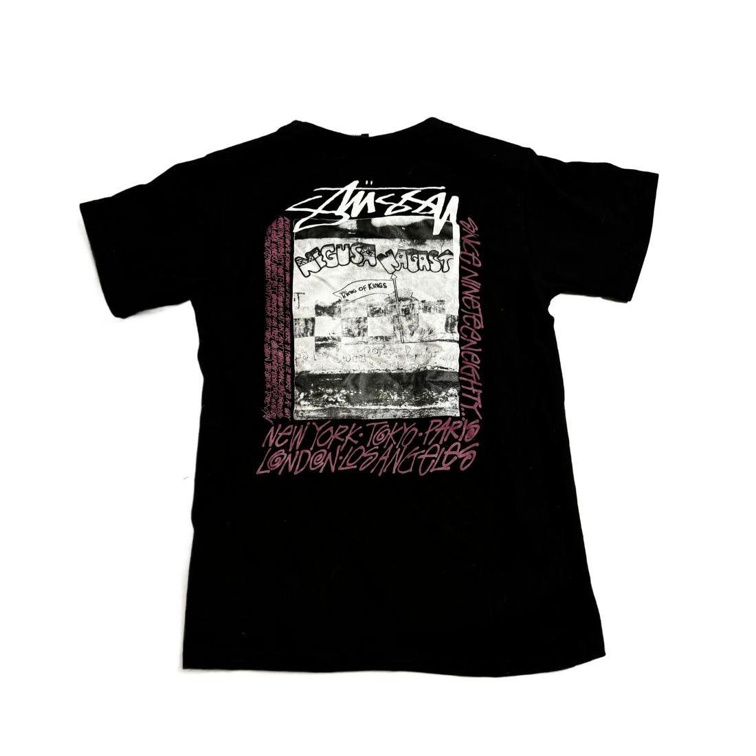 Black Stussy Tee - M (Recommended Size - S)