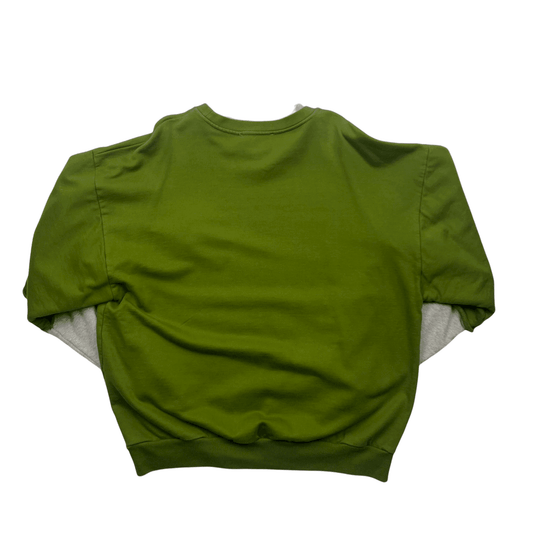 Green + Grey Gosha Rubchinskiy Oversized Double Sleeve Sweatshirt - Large - The Streetwear Studio