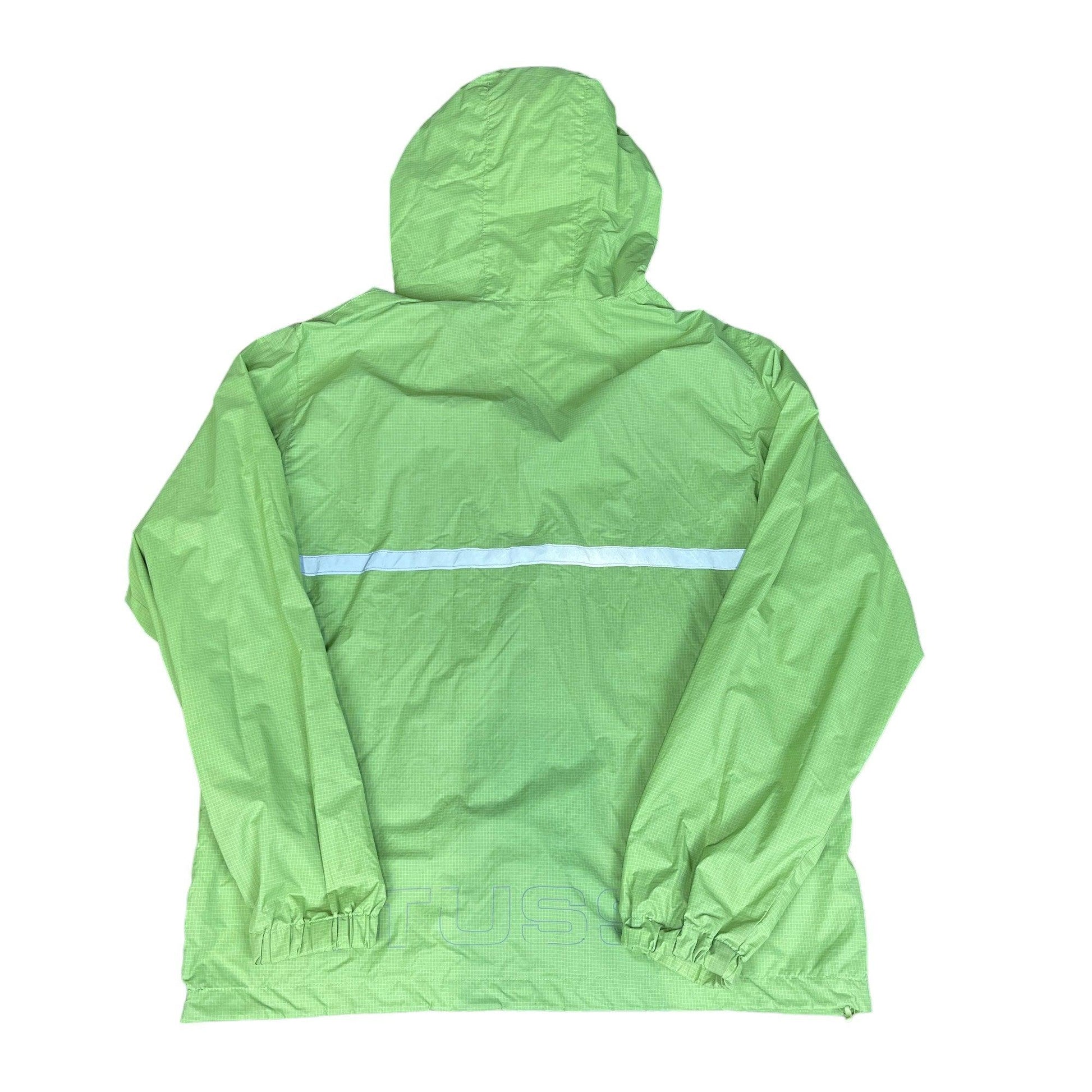 Green Stussy Quarter Zip Anorak - Medium - The Streetwear Studio