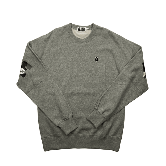 Grey A Bathing Ape (BAPE) Sweatshirt - Large - The Streetwear Studio