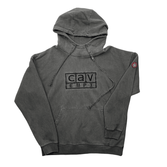 Grey Cav Empt Box Logo Popover Hoodie - Large - The Streetwear Studio