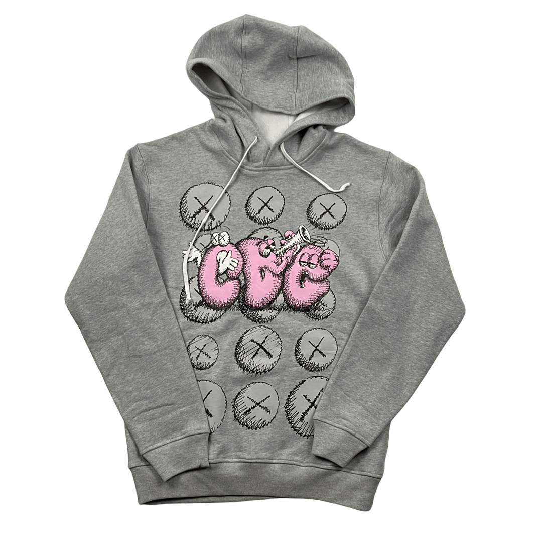 Kaws store grey hoodie