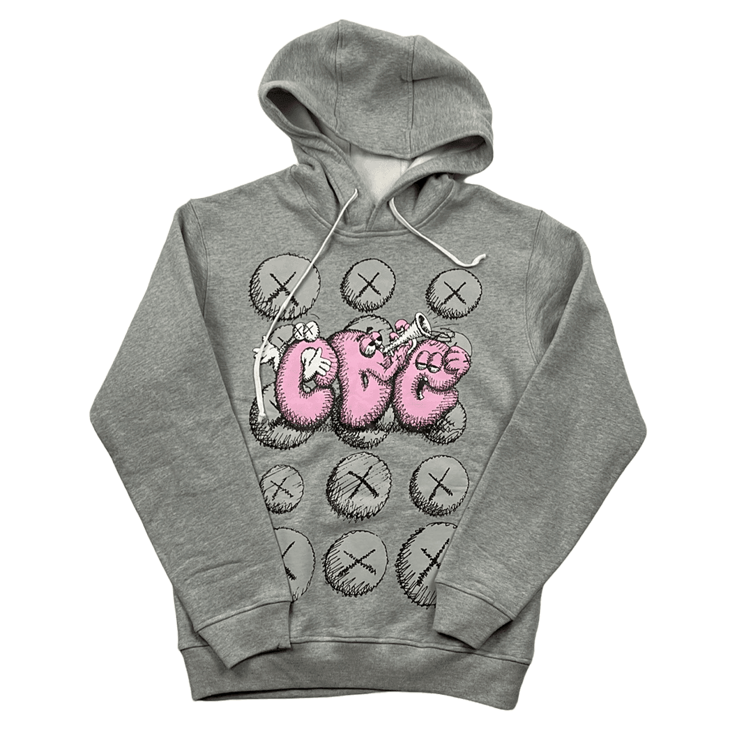 Grey Commes Des Gar ons CDG x KAWS Hoodie Medium