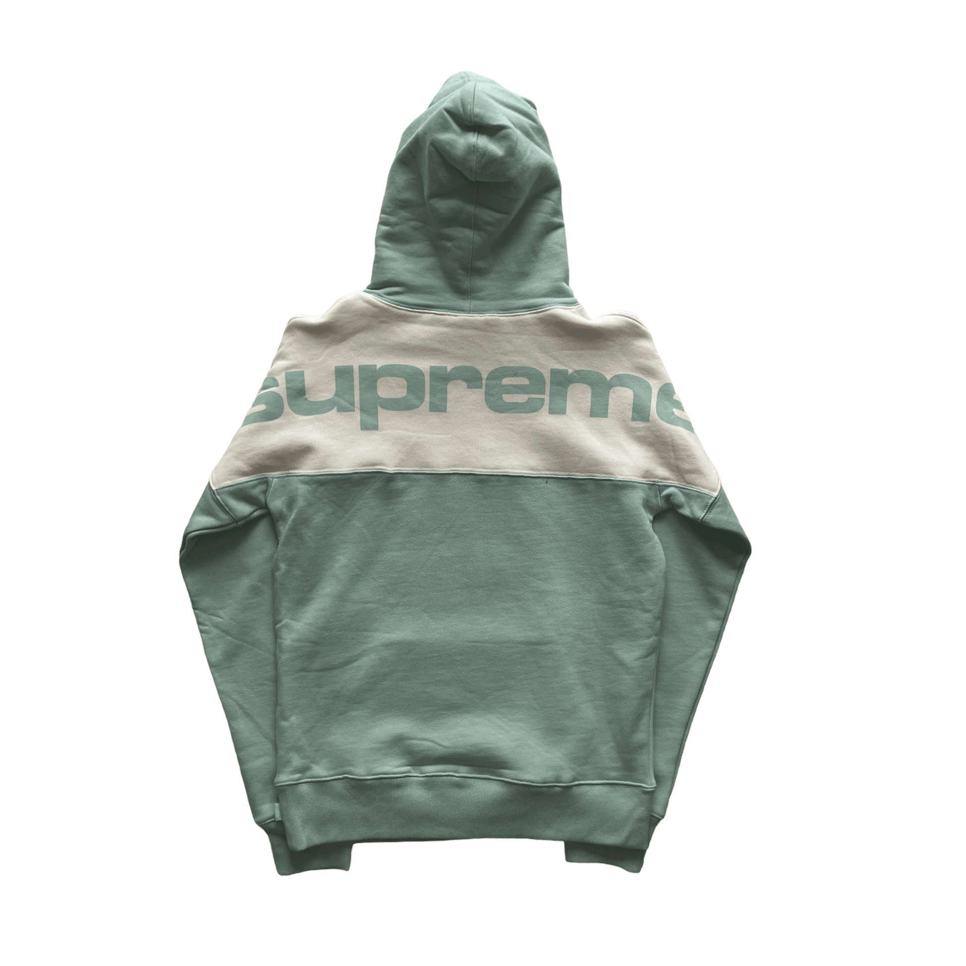 Ice Blue Supreme Blocked Hoodie Small