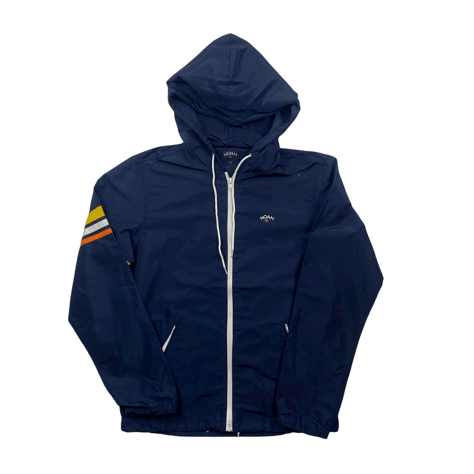 Navy Blue Noah Full Zip Waterproof Jacket - Small - The Streetwear Studio