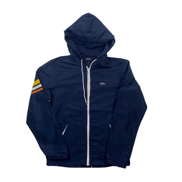 Navy Blue Noah Full Zip Waterproof Jacket - Small - The Streetwear Studio