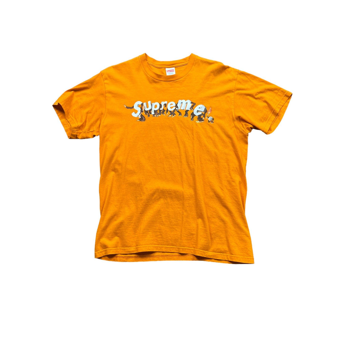 Orange Supreme Apes Tee - Medium - The Streetwear Studio