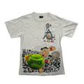 Vintage 80s Grey Fred Flintstone Cartoon Single Stitch Graphic Tee - Large - The Streetwear Studio