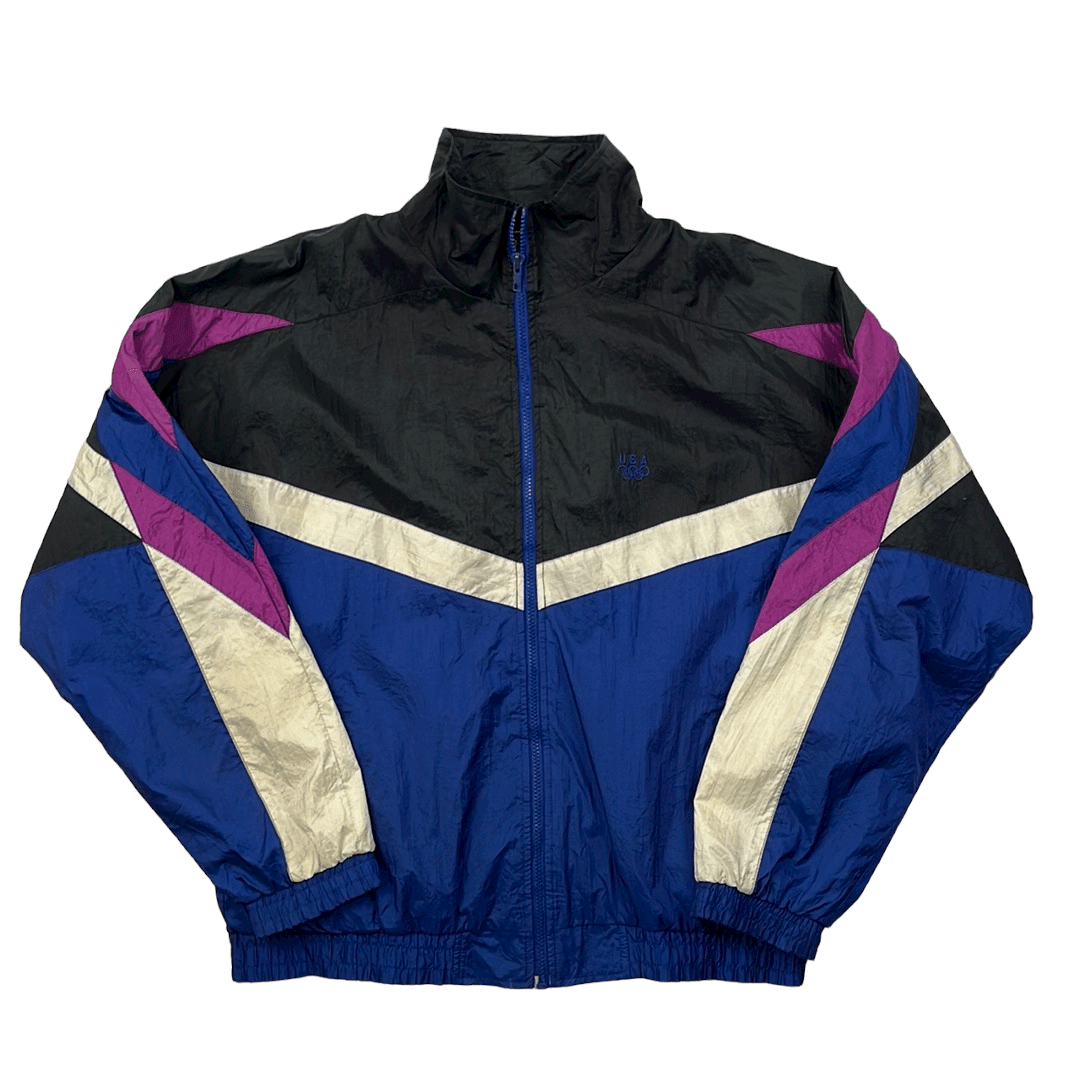 Purple and black on sale windbreaker