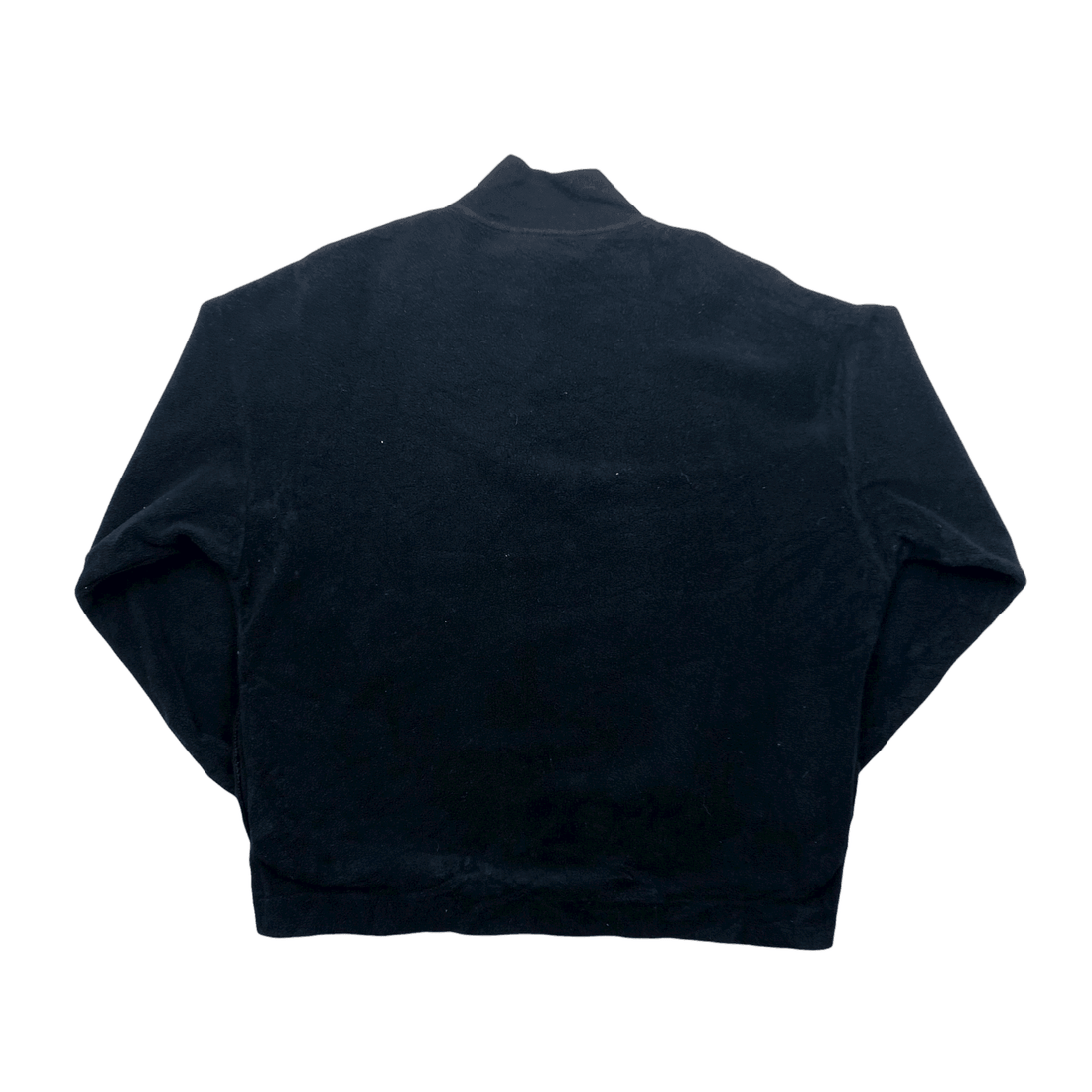 Vintage 90s Black Fila Ice Fall Spell-Out Fleece Sweatshirt - Large - The Streetwear Studio