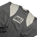 Vintage 90s Black/ Grey Nike Spell-Out Sweatshirt - Large - The Streetwear Studio