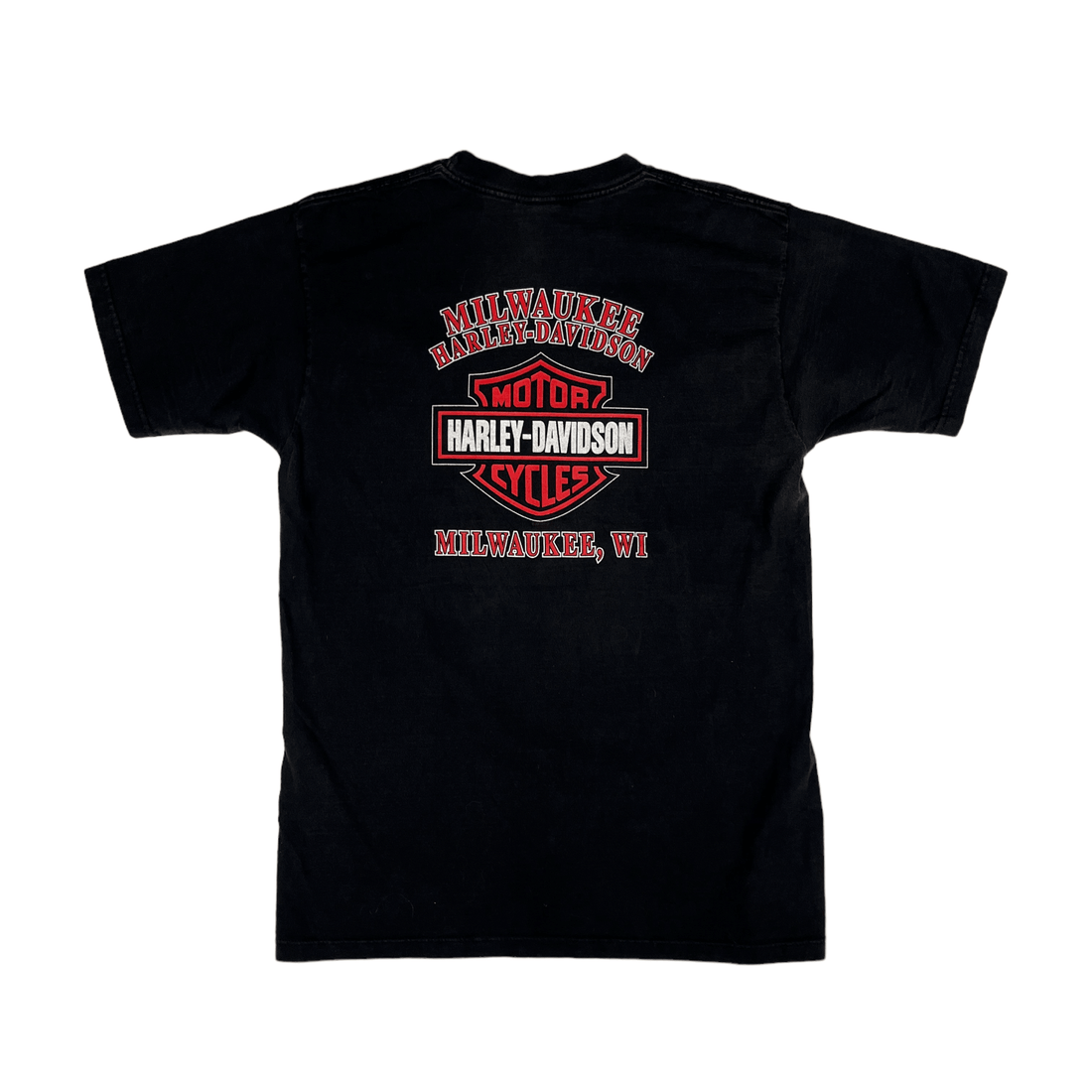 Vintage 90s Black Harley Davidson Tee - Large - The Streetwear Studio