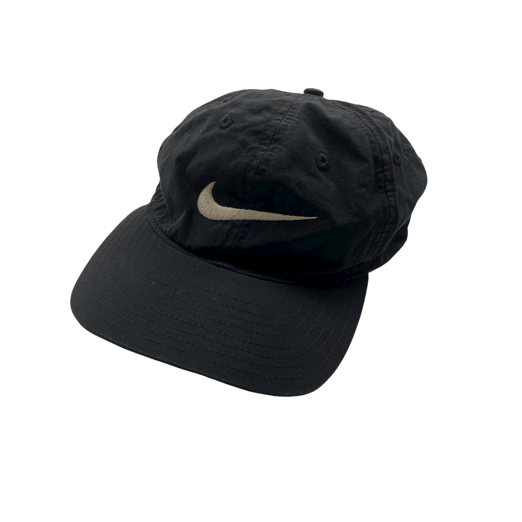 Vintage 90s Black Nike Cap - The Streetwear Studio