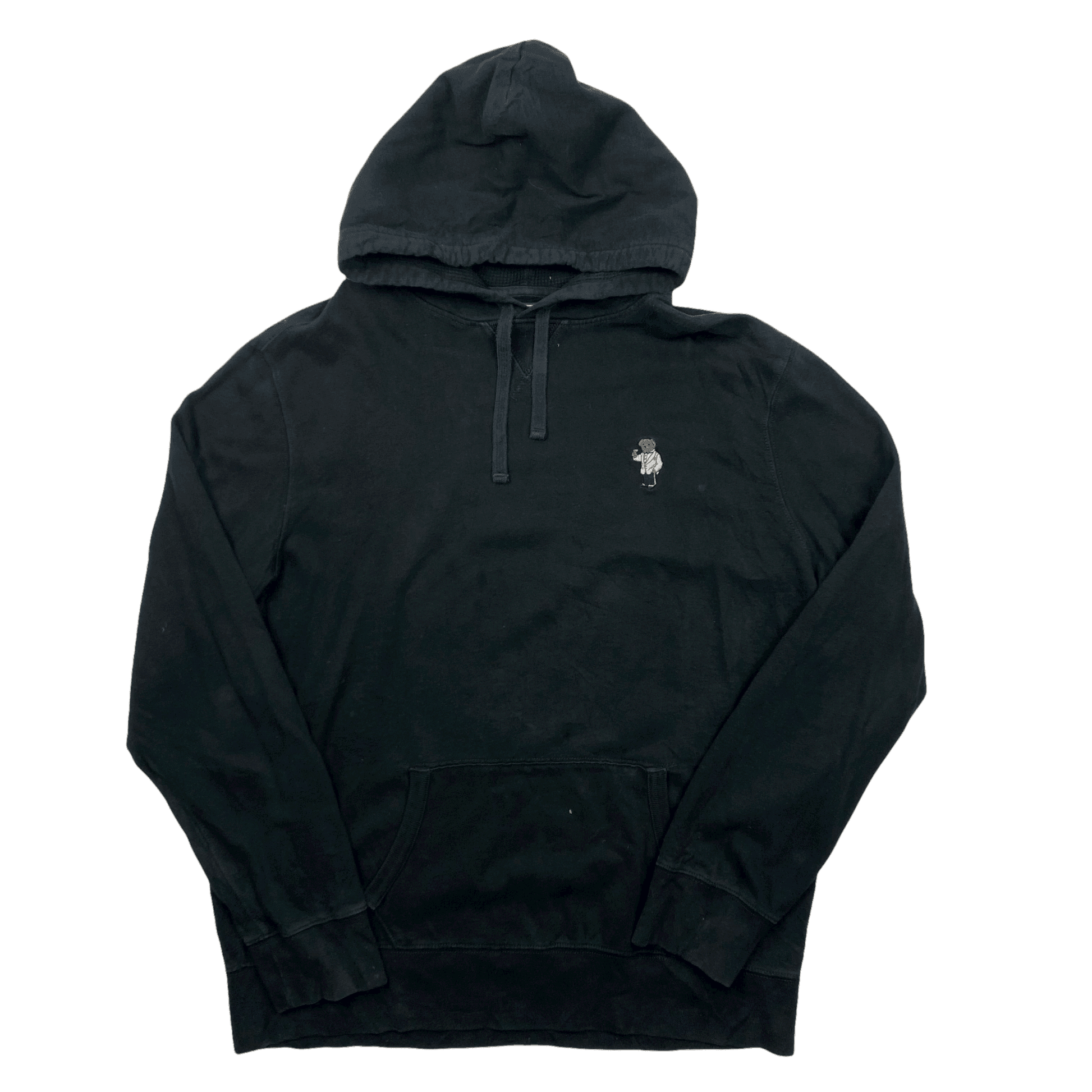 Black polo top bear hoodie