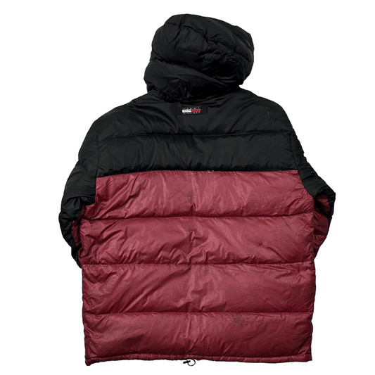 Vintage 90s Black + Red Tommy Hilfiger Outdoors Puffer Coat/ Jacket - Extra Large - The Streetwear Studio