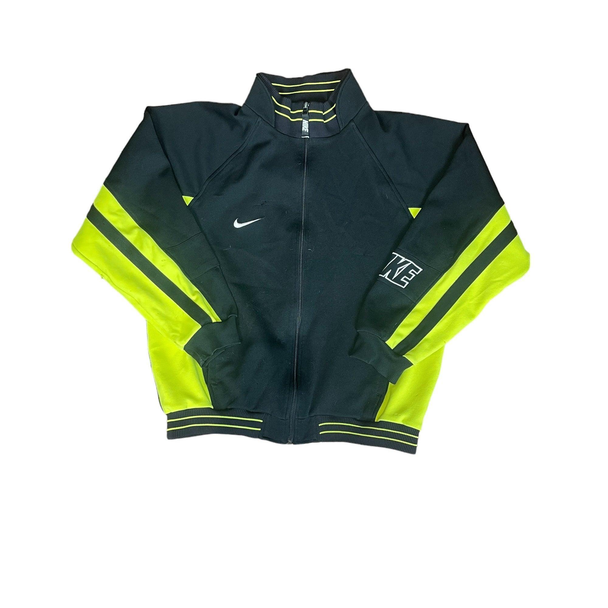 Black and yellow nike windbreaker hotsell