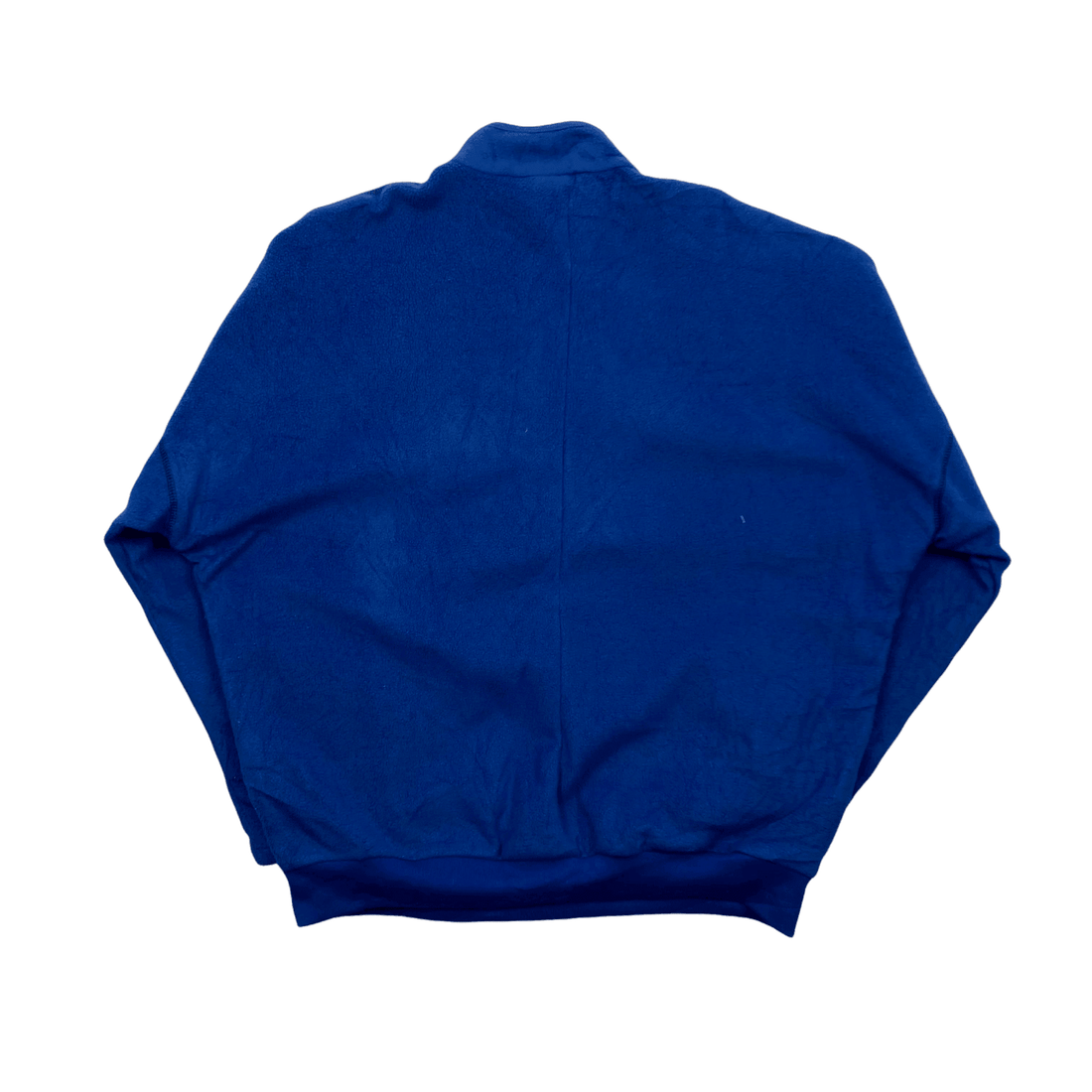 Vintage 90s Blue Adidas Equipment Spell-Out Fleece Sweatshirt - Medium - The Streetwear Studio