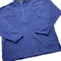 Vintage 90s Blue Adidas Spell-Out Quarter Zip Fleece - XXL - The Streetwear Studio