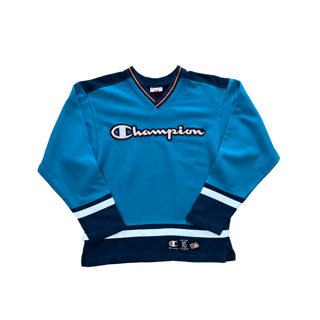 Vintage 90s Blue Champion Sweatshirt - Extra Small - The Streetwear Studio