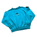 Vintage 90s Blue/ Green Adidas Equipment Sweatshirt - Large - The Streetwear Studio