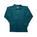 Vintage 90s Blue Nike Quarter Zip Sweatshirt - Large (Recommended Size - Medium) - The Streetwear Studio