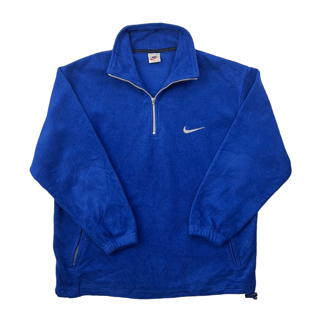Nike quarter zip fleece vintage hotsell