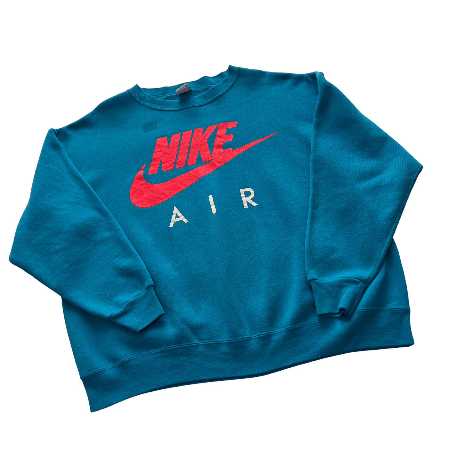 Vintage 90s Blue Nike Sweatshirt - Extra Large - The Streetwear Studio
