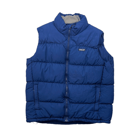 Vintage 90s Blue Patagonia Puffer Gilet - Extra Large - The Streetwear Studio