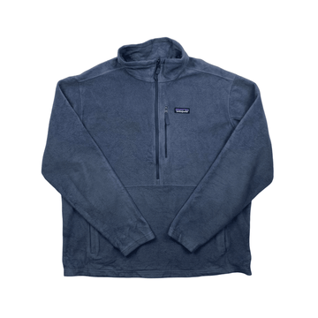 Vintage 90s Blue Patagonia Synchilla Half Zip Fleece - Extra Large - The Streetwear Studio
