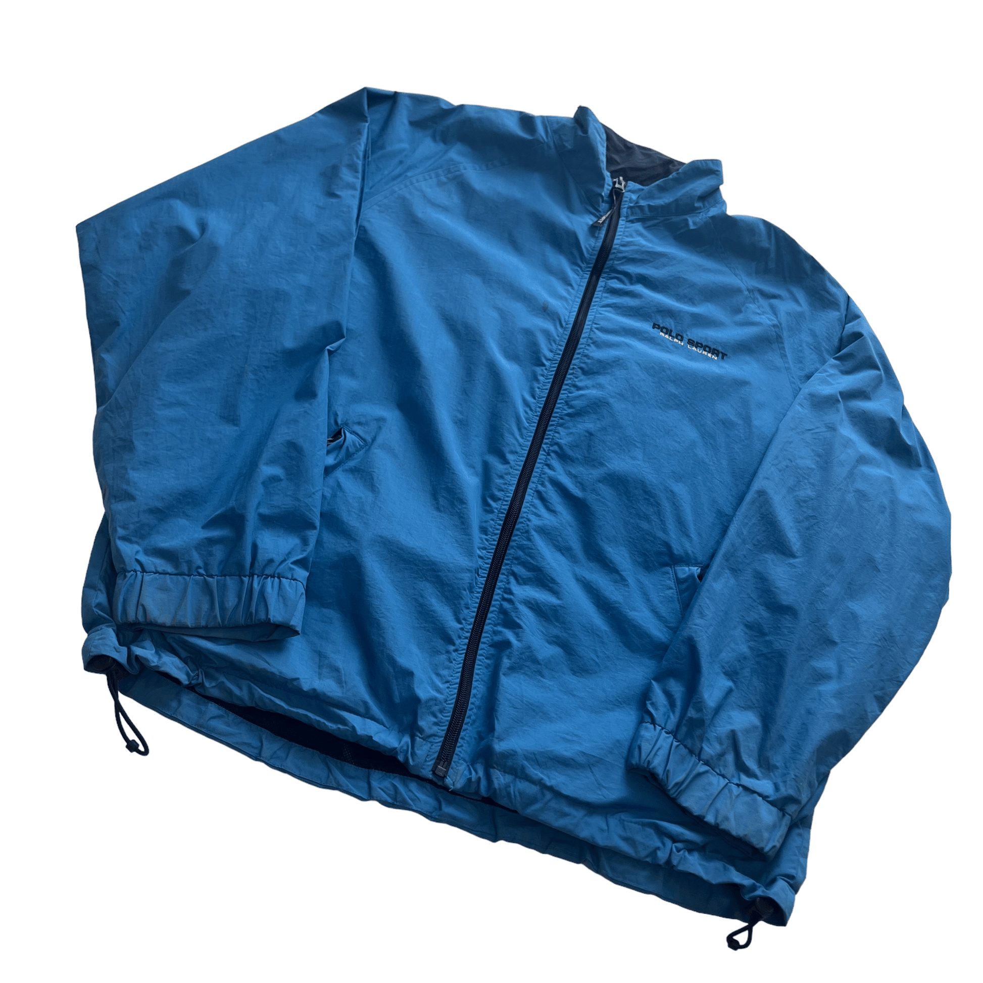 Vintage 90s Blue Ralph Lauren Polo Sport Jacket - Medium - The Streetwear Studio