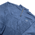Vintage 90s Blue Reebok Quarter Zip Fleece - Medium (Recommended Size - Extra Large) - The Streetwear Studio