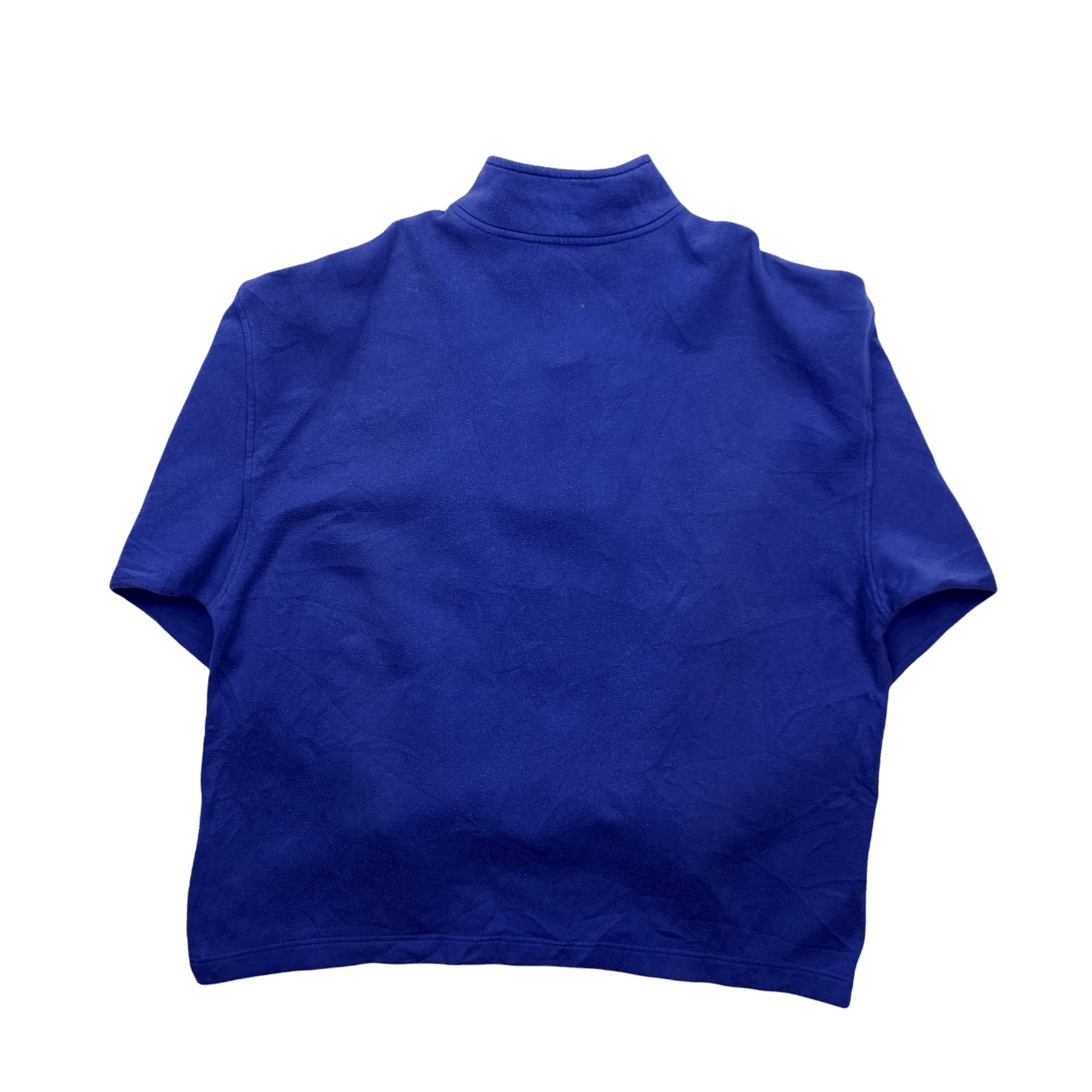 Vintage 90s Blue + Yellow Nike Quarter Zip Sweatshirt - Extra Large - The Streetwear Studio