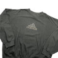 Vintage 90s Brown Adidas Spell-Out Sweatshirt - Large - The Streetwear Studio