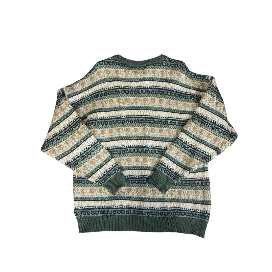 Vintage 90s Burberry Knitted Sweatshirt - Large - The Streetwear Studio