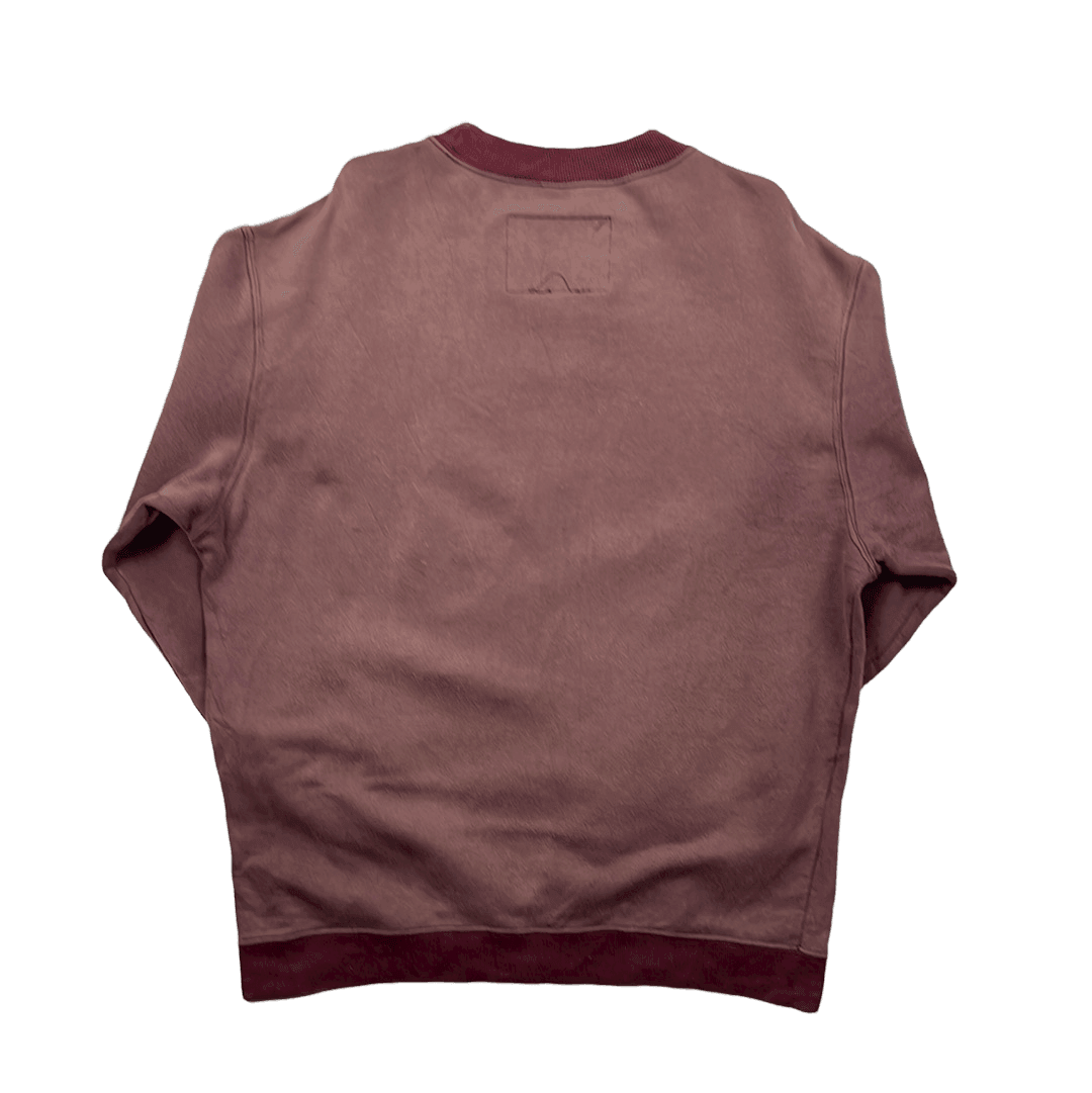 Vintage 90s Burgundy Avirex Sweatshirt - Medium - The Streetwear Studio