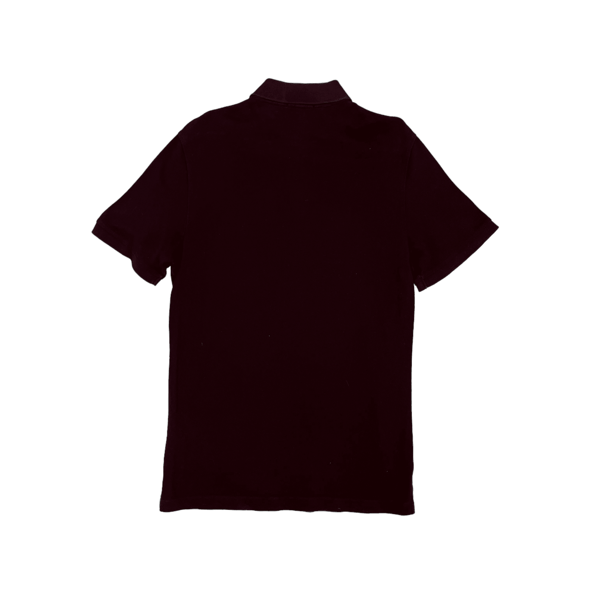 Burgundy burberry polo outlet shirt
