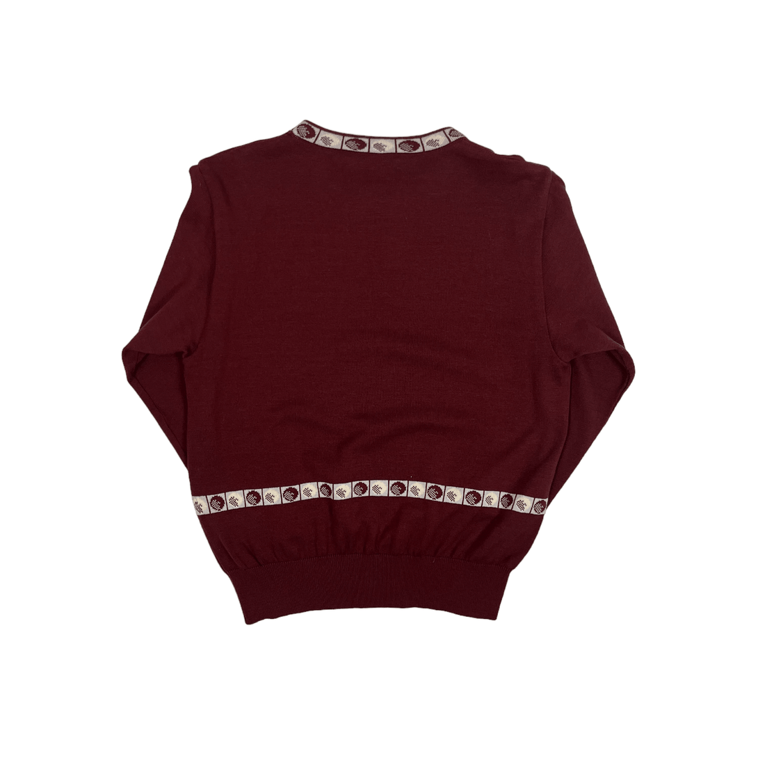 Vintage 90s Burgundy Christian Dior Sports Sweatshirt - Medium - The Streetwear Studio