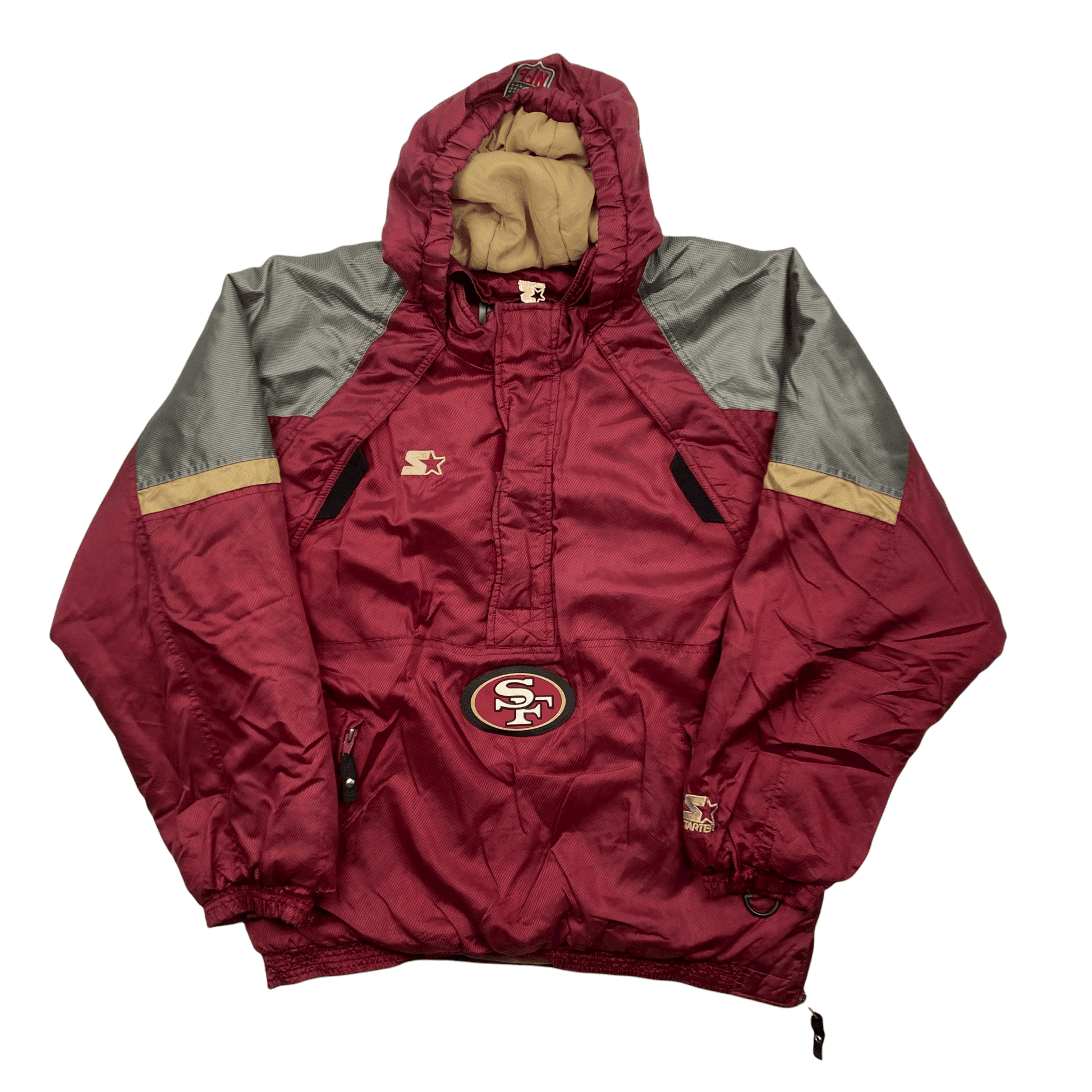 49ers starter jacket sales pullover