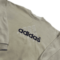 Vintage 90s Cream Adidas Equipment Spell-Out Sweatshirt - Extra Large - The Streetwear Studio