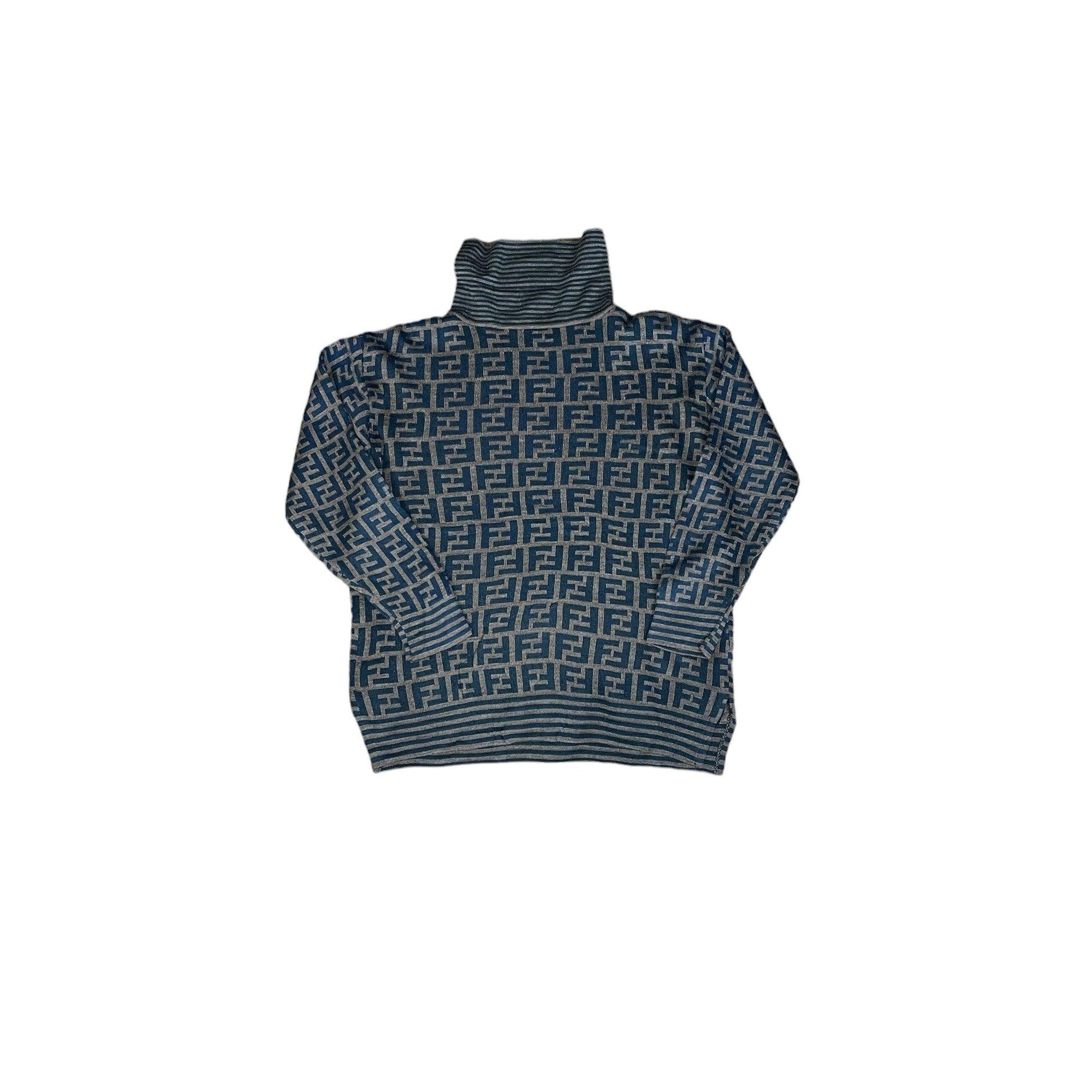 Vintage 90s Fendi Zucca Sweatshirt - Medium - The Streetwear Studio
