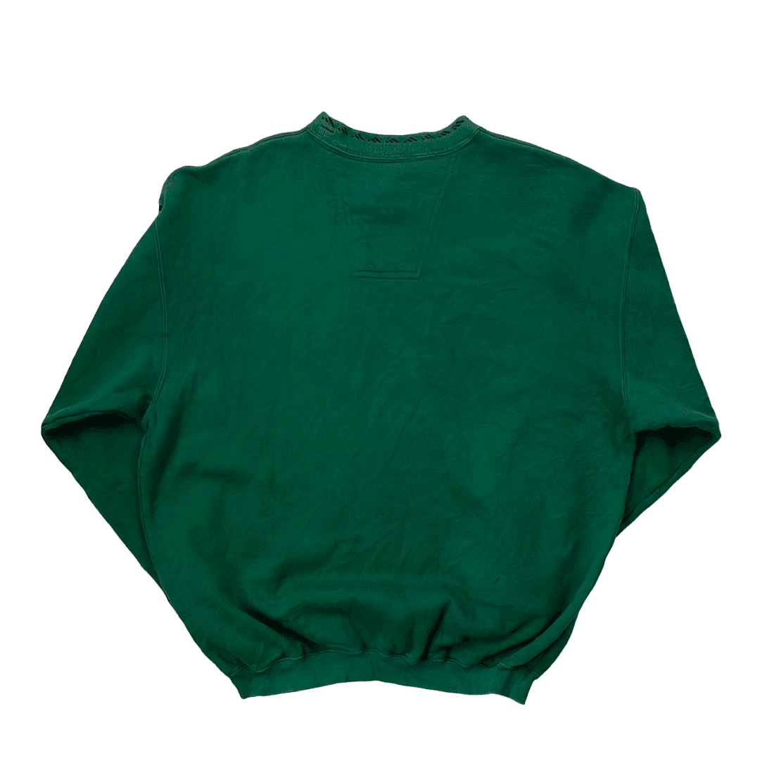Vintage 90s Green Adidas Equipment Spell-Out Sweatshirt - Medium - The Streetwear Studio