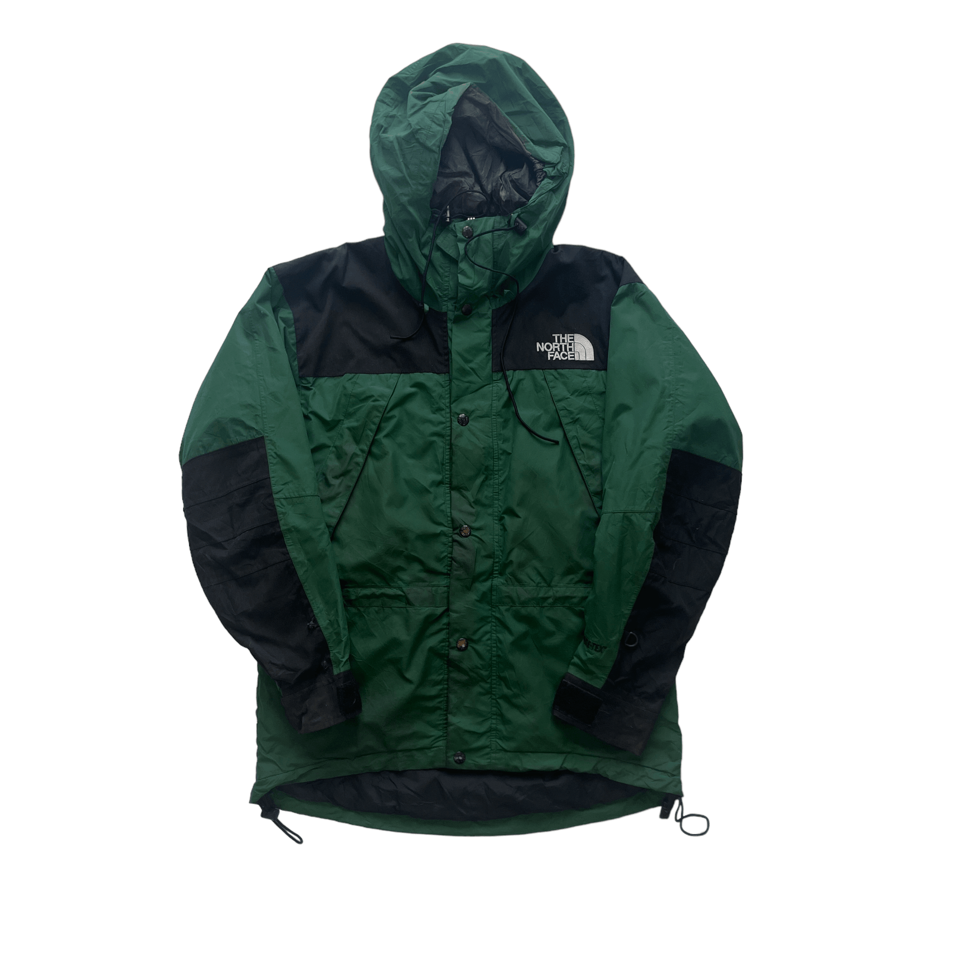 Vintage 90s Green + Black The North Face (TNF) Gore-Tex Jacket - Small - The Streetwear Studio