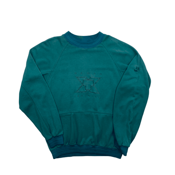 Vintage 90s Green/ Blue Nike Cross Training Spell-Out Sweatshirt - Medium - The Streetwear Studio