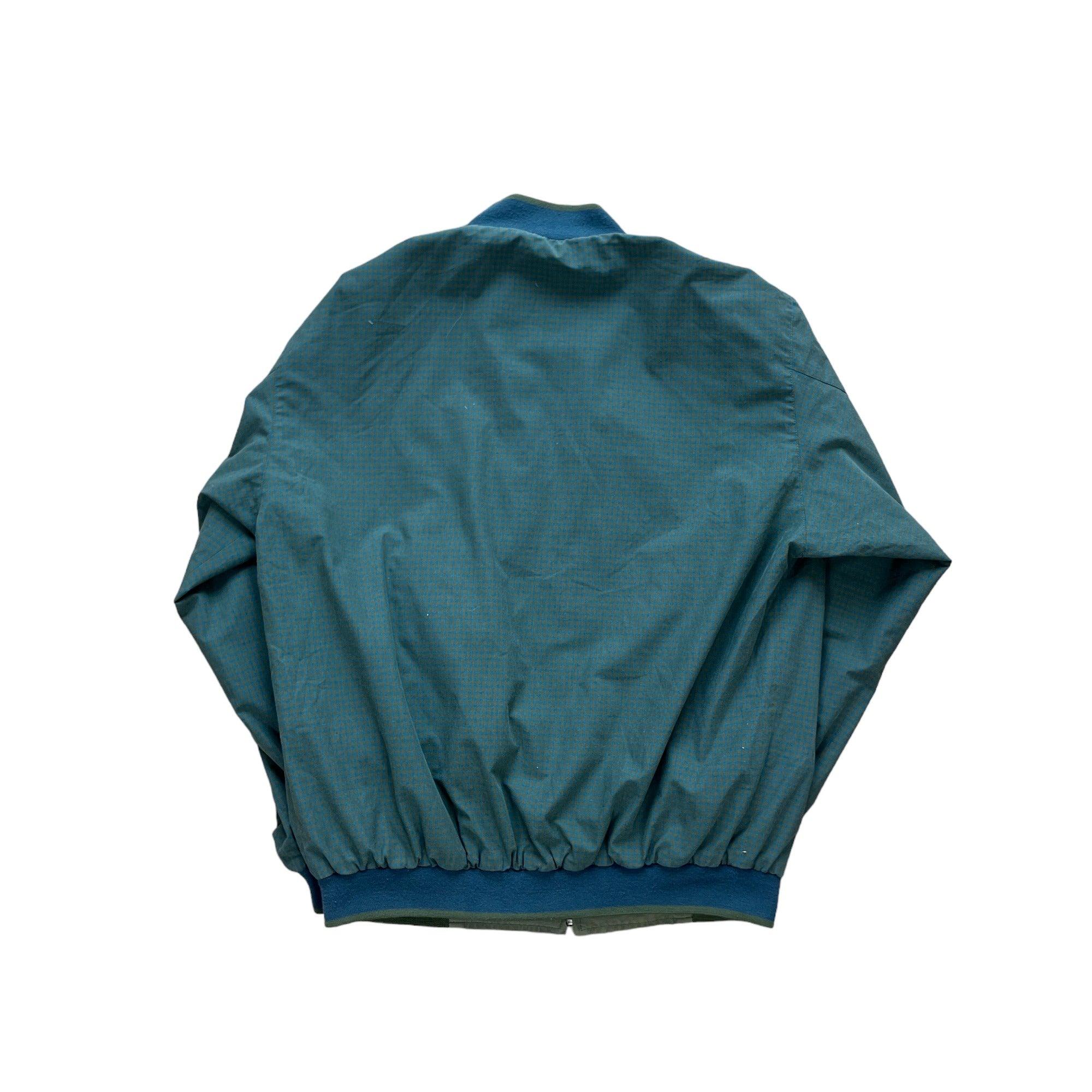 Vintage 90s Green Lacoste Reversible Bomber Jacket - Medium