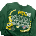 Vintage 90s Green NFL Green Bay Packers Spell-Out Sweatshirt - Large (Recommended Size - Medium) - The Streetwear Studio