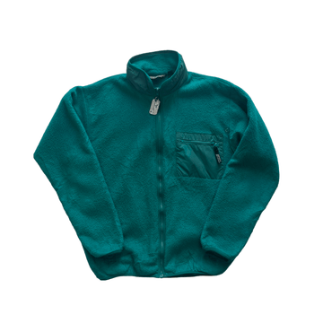 Vintage 90s Green Patagonia Full Zip Fleece - Medium - The Streetwear Studio