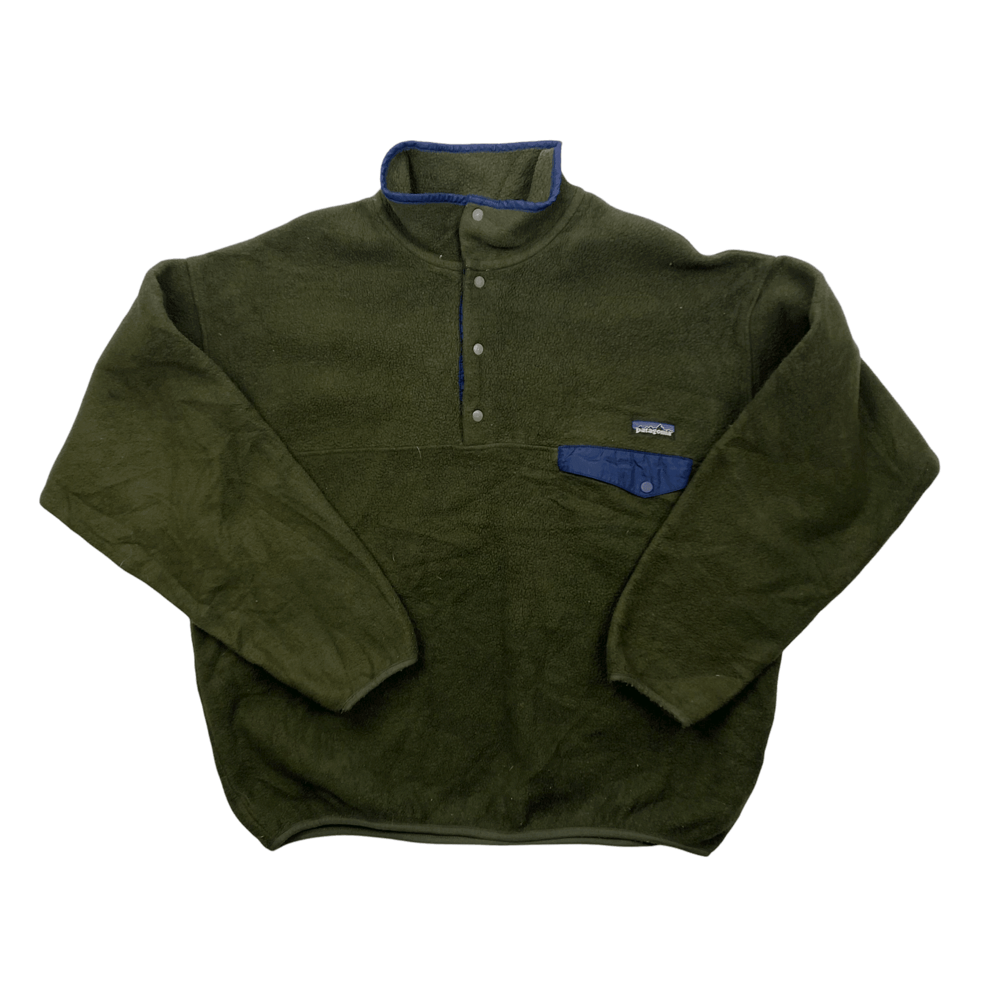 Vintage 90s Green Patagonia Synchilla Fleece - Extra Large - The Streetwear Studio