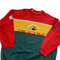 Vintage 90s Green, Red + Yellow Adidas Spell-Out Barcelona Dragons Sweatshirt - Extra Large - The Streetwear Studio